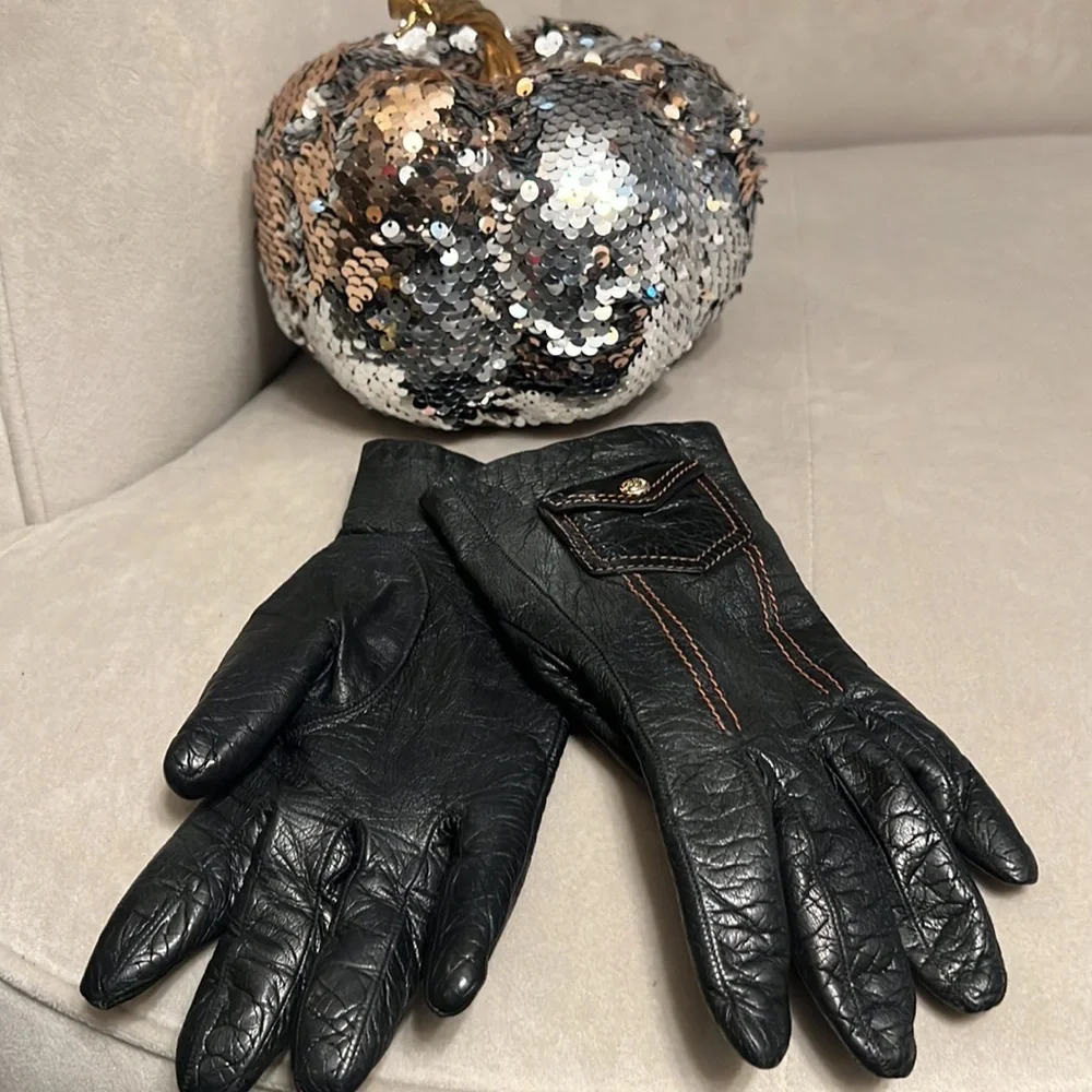 Fendi‎ Leather Gloves